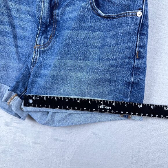 Loft Made And Love Denim jeans Shorts Womens Mid Calf Blue Size 31W - Picture 5 of 9